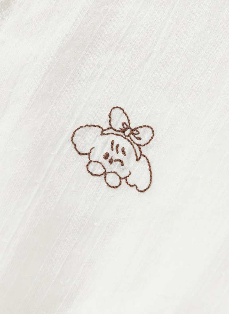 Balabala White Toddler Girls Single color long sleeve shirt for Women | Best Price UAE